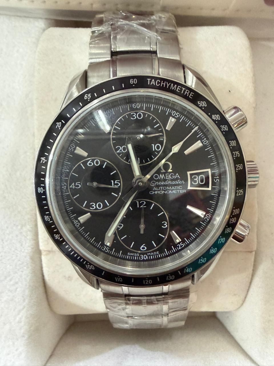Speedmaster Date Black/Steel Ø40 mm